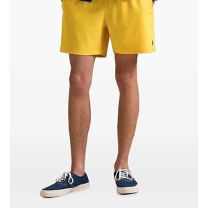 Polo by Ralph Lauren Yellow Swim Trunks Quick-Drying Classic Fit